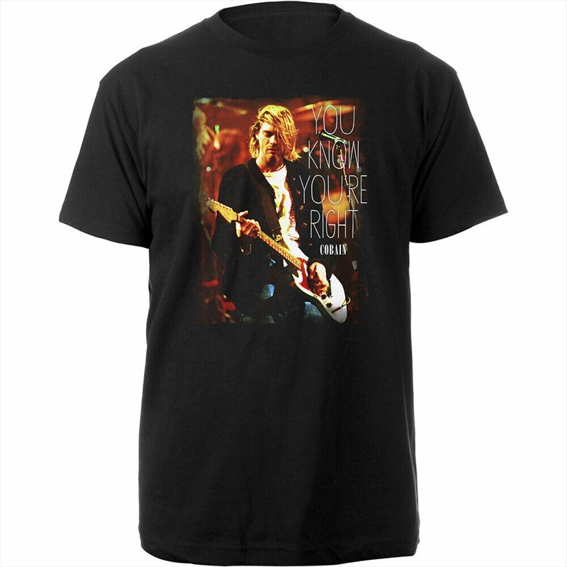 Kurt Cobain You Know Youre Right Size Xxl Tshirt/Product Detail/Shirts