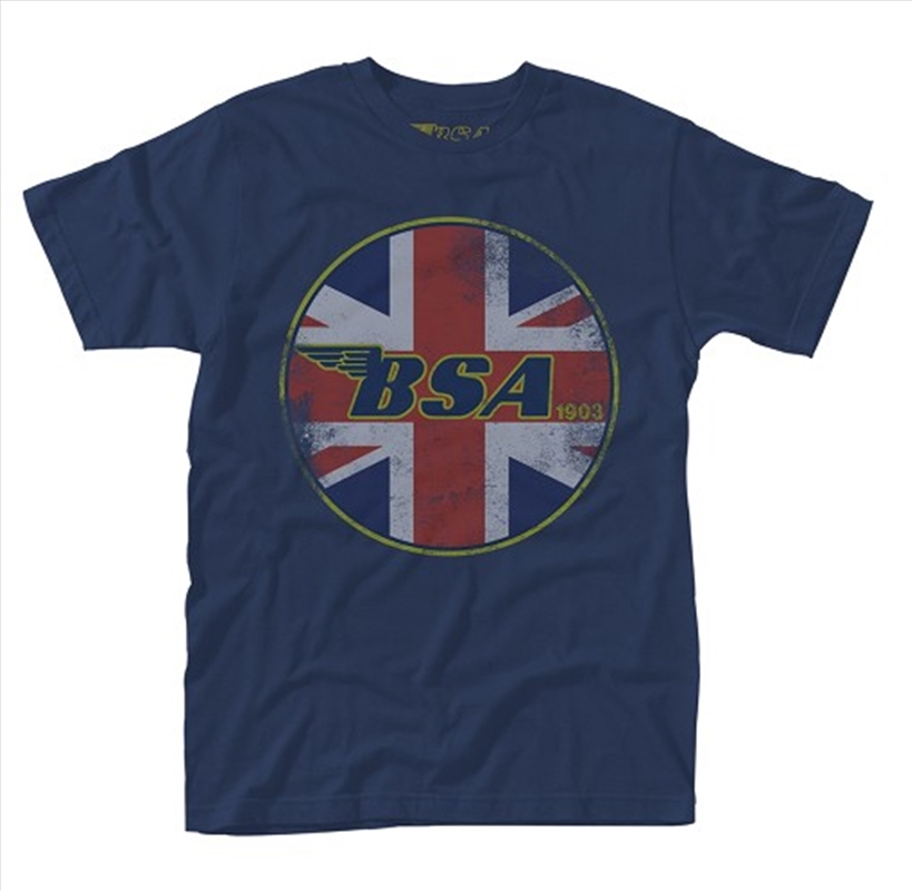 Bsa Union Jack Logo Size S Tshirt/Product Detail/Shirts