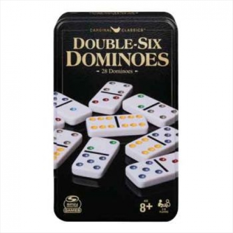 6 Coloured Dominoes In Tin/Product Detail/Table Top Games