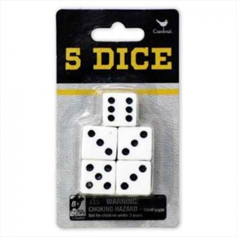 Classic Games Pack Of 5 Dice/Product Detail/Games Accessories
