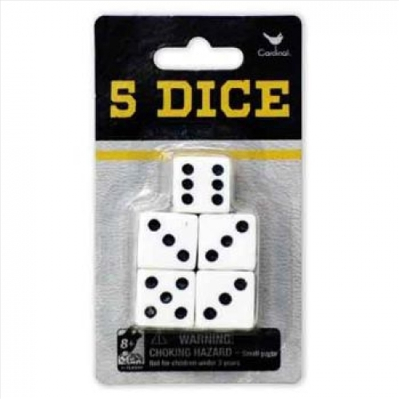 Classic Games Pack Of 5 Dice/Product Detail/Games Accessories