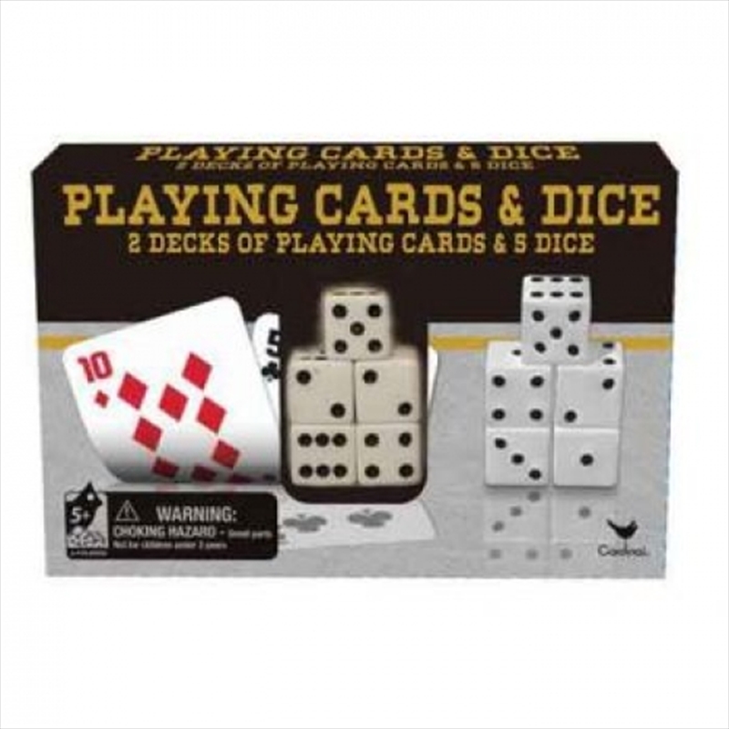 Playing Cards 2pk And 5 Dice/Product Detail/Games Accessories