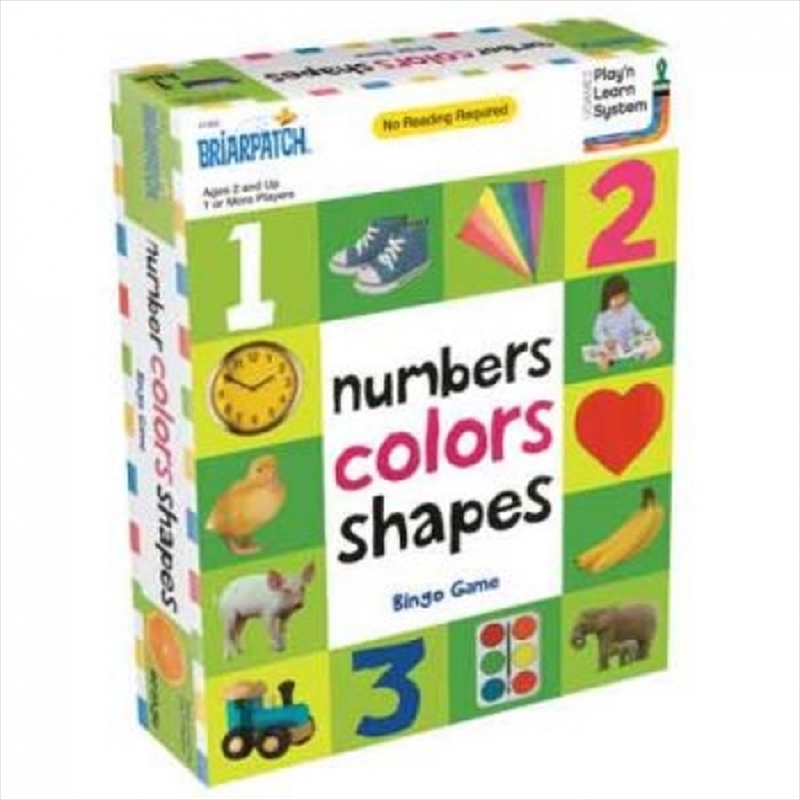 Words Numbers Colors Shapes Bingo/Product Detail/Card Games
