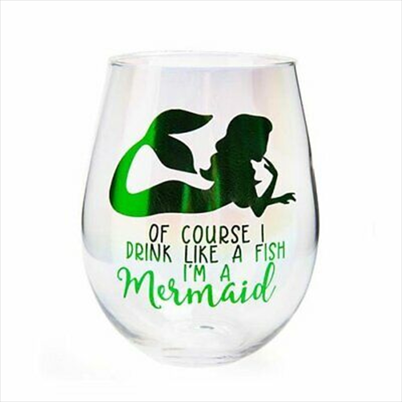 Drink Like A Mermaid Stemless Glass/Product Detail/Glasses, Tumblers & Cups