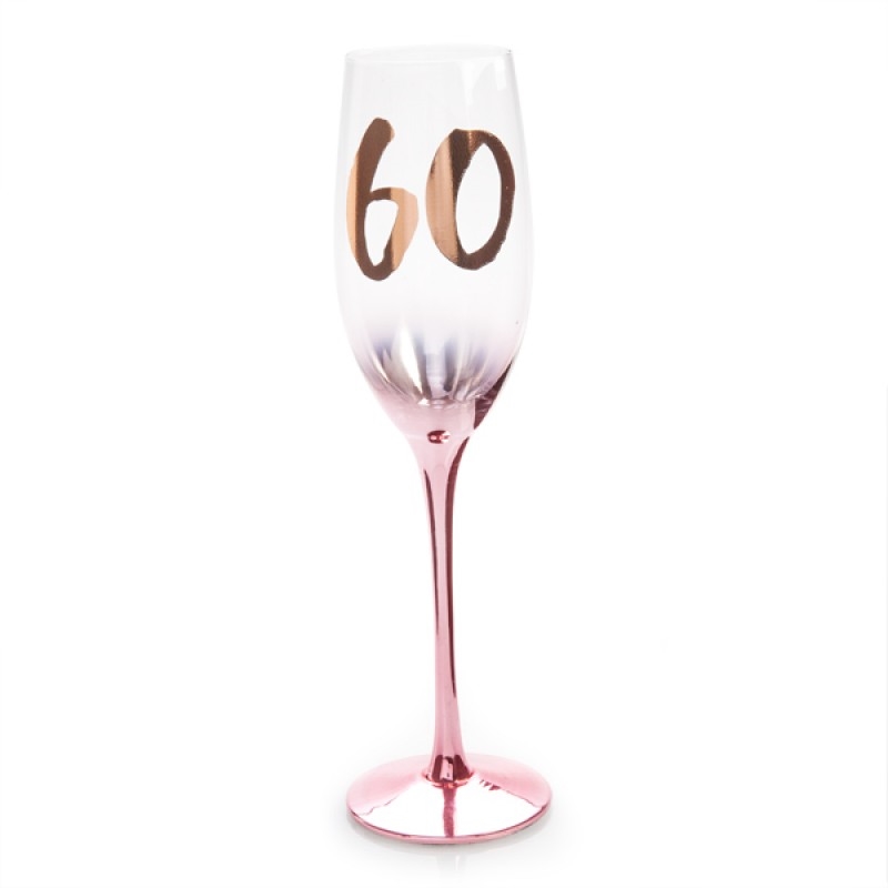 60th Birthday Blush Campagne Flute/Product Detail/Wine