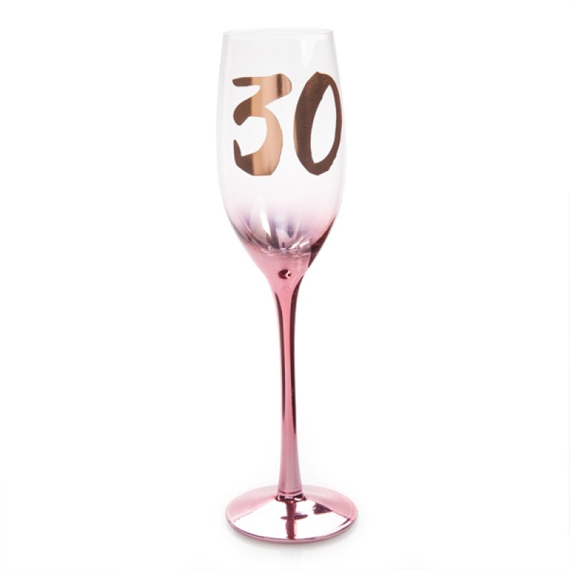 30th Birthday Blush Campagne Flute/Product Detail/Wine