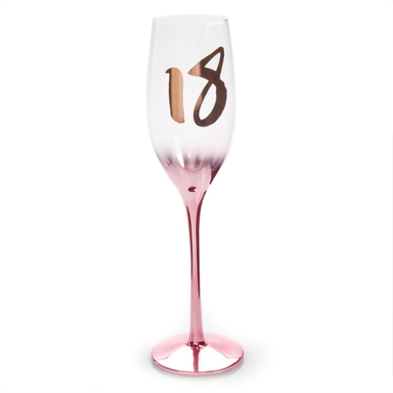 18th Birthday Blush Campagne Flute/Product Detail/Wine