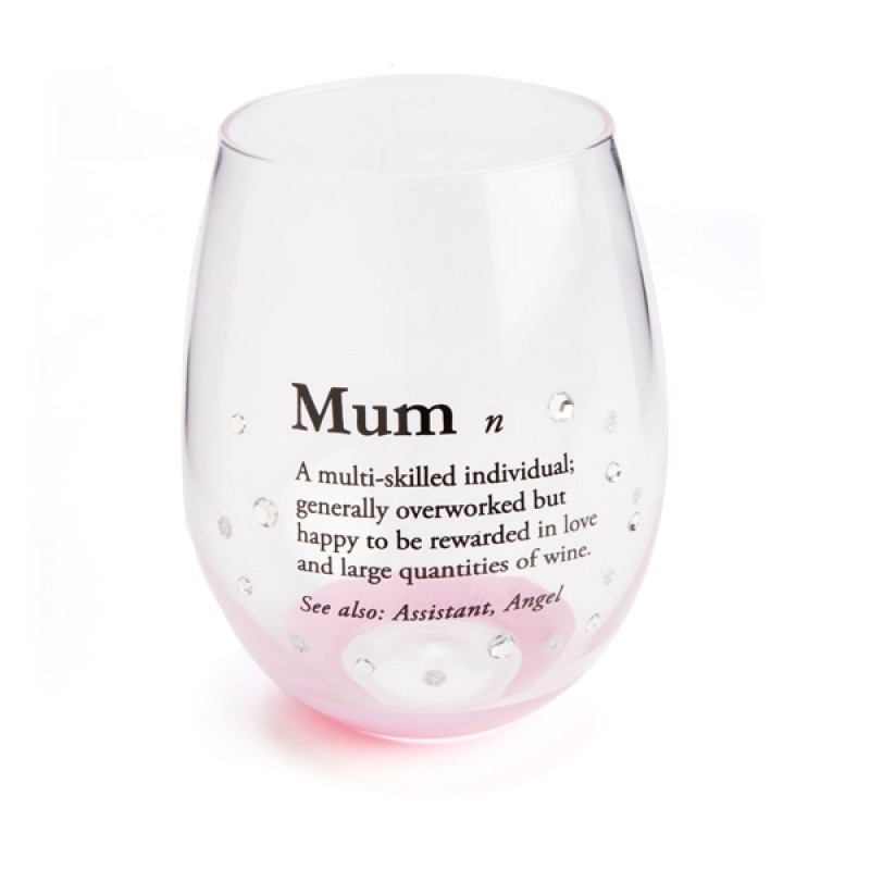 Mum Definition Stemless Glass/Product Detail/Glasses, Tumblers & Cups