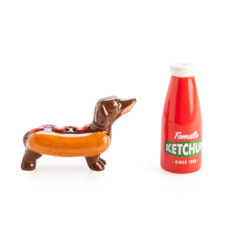 Sausage Dog Ketchup Salt Pepper Set | Homewares