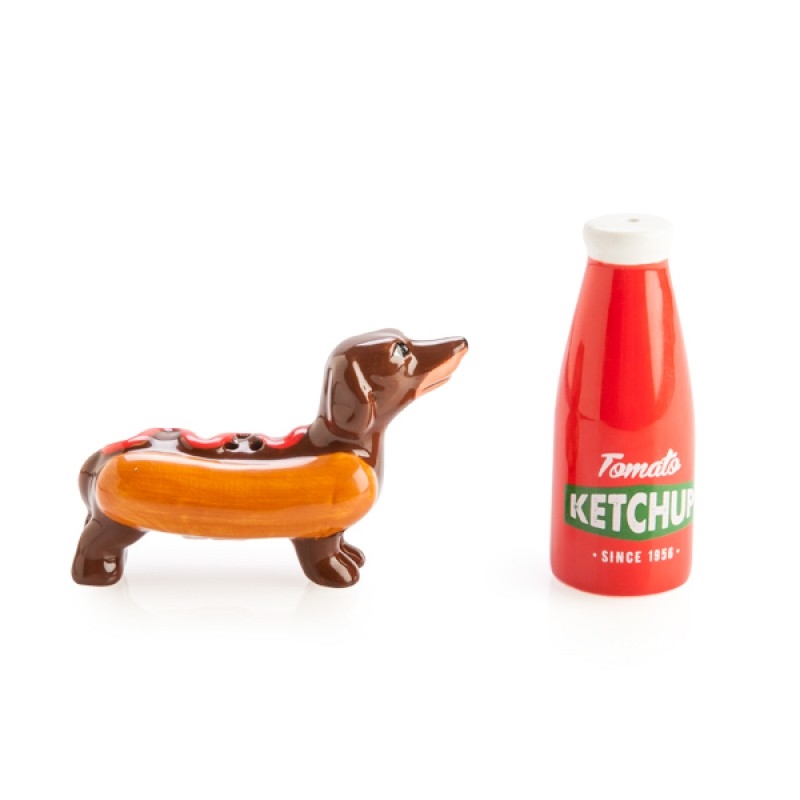 Sausage Dog Ketchup Salt Pepper Set/Product Detail/Tableware