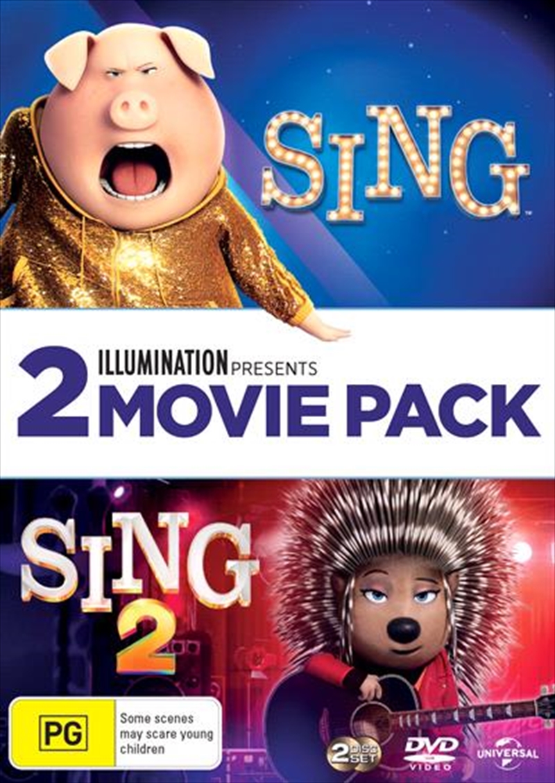 Sing / Sing 2  2 Movie Franchise Pack DVD/Product Detail/Animated