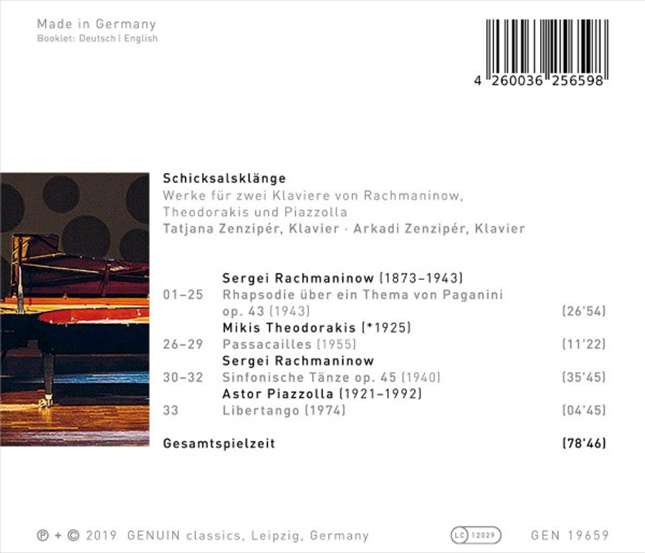 Schicksalsklange/Product Detail/Classical
