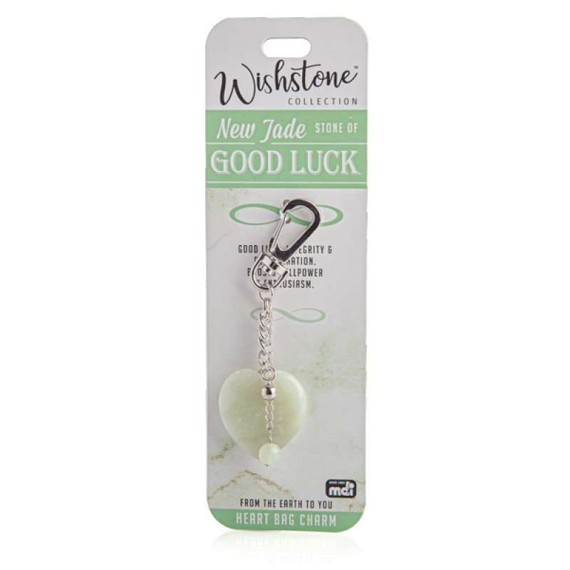 Wishstone Collection New Jade Heart Bag Charm/Product Detail/Keyrings