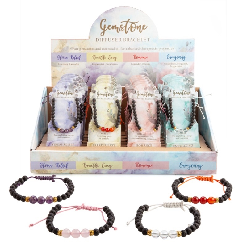 Gemstone Diffuser Bracelet (CHOSEN AT RANDOM)/Product Detail/Gems
