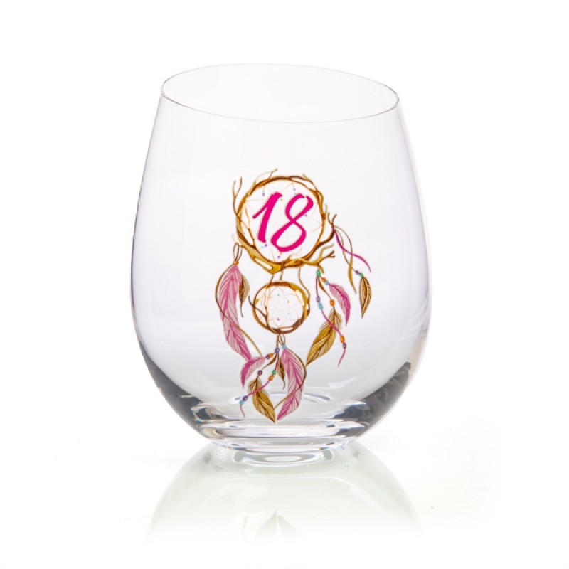 18th Birthday Tallulah Dream Stemless Glass/Product Detail/Glasses, Tumblers & Cups