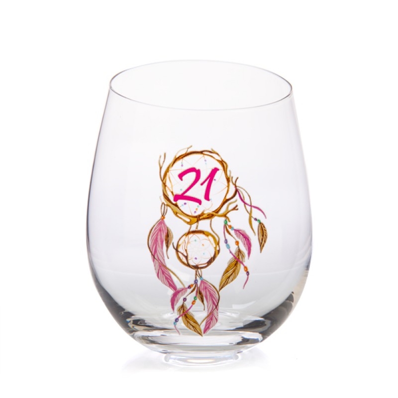 21st Birthday Tallulah Dream Stemless Glass/Product Detail/Glasses, Tumblers & Cups