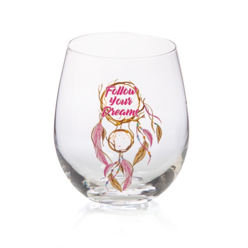 Follow Your Dreams Tallulah Dream Stemless Glass/Product Detail/Glasses, Tumblers & Cups