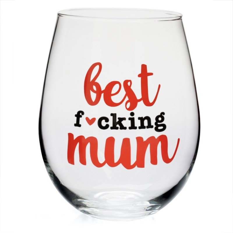 Best F*cking Mum Stemless Wine Glass/Product Detail/Wine