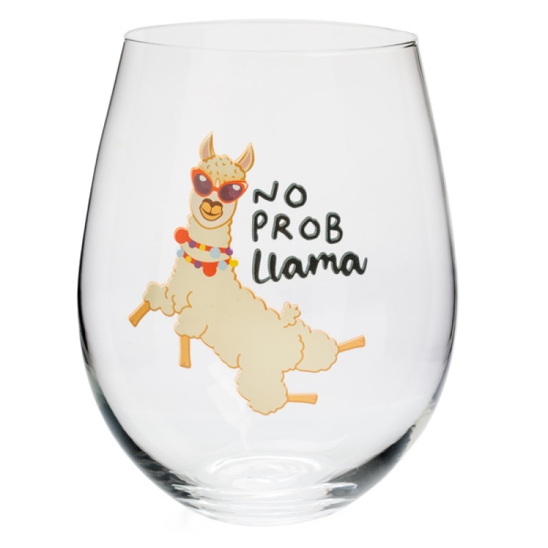 No Prob Llama Stemless Glass/Product Detail/Glasses, Tumblers & Cups