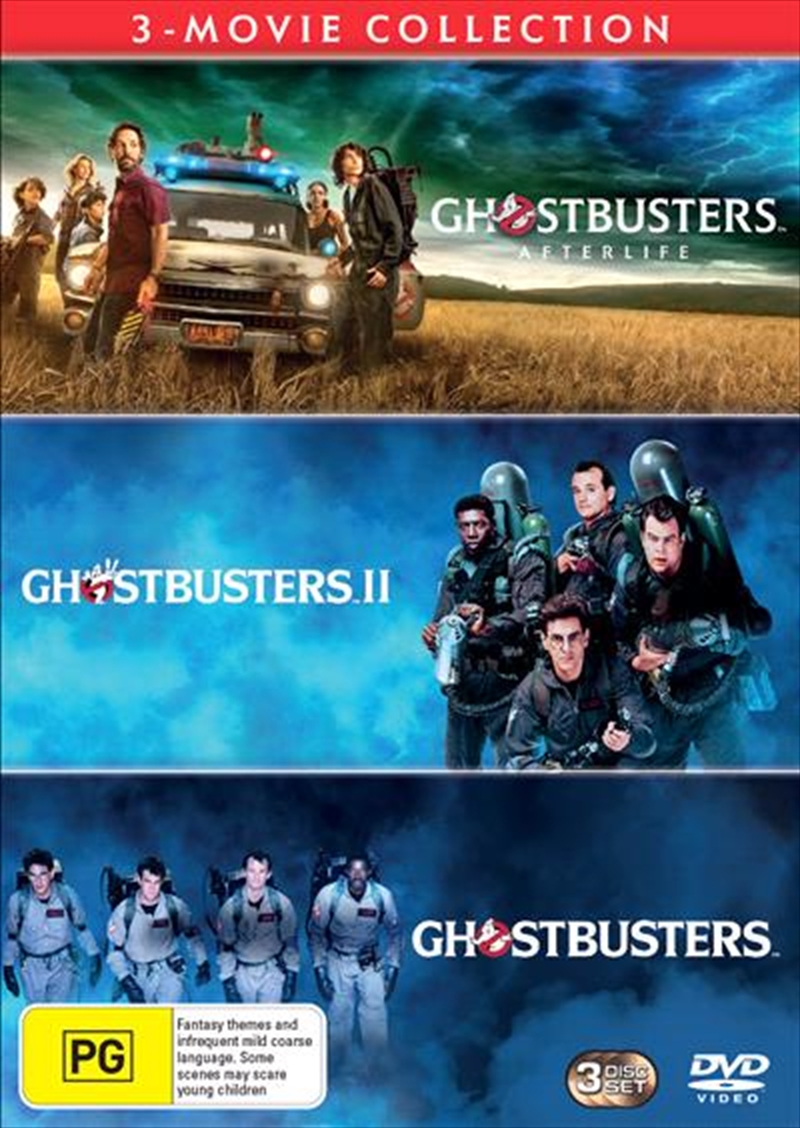Ghostbusters / Ghostbusters II / Ghostbusters - Afterlife | 3 Movie Franchise Pack | DVD