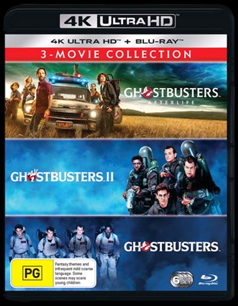Ghostbusters / Ghostbusters II / Ghostbusters - Afterlife  Blu-ray + UHD - 3 Movie Franchise Pack/Product Detail/Comedy