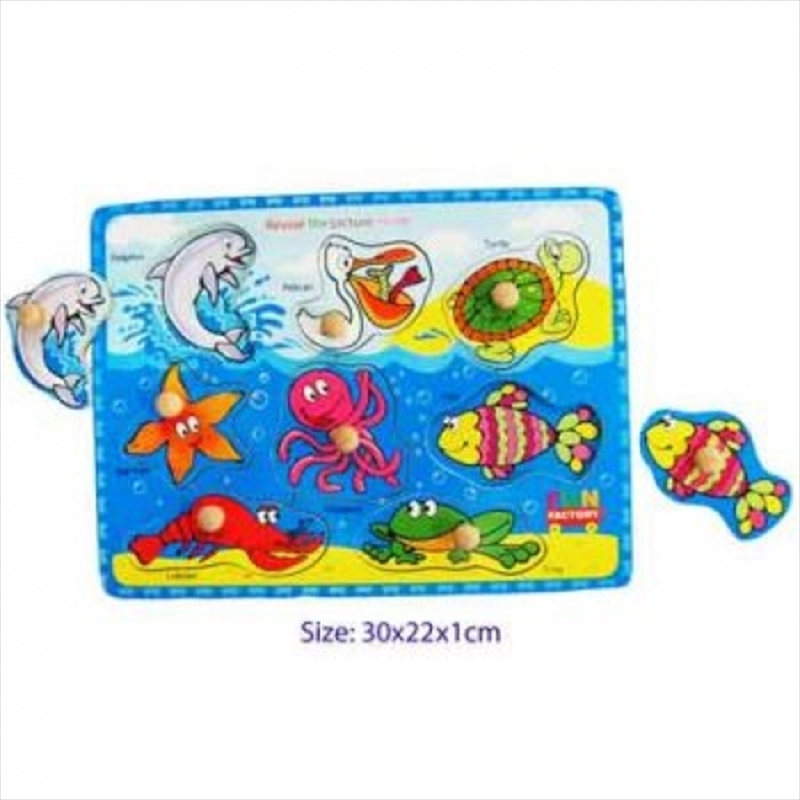 Puzzle With Knobs - Sea Animals/Product Detail/Education and Kids