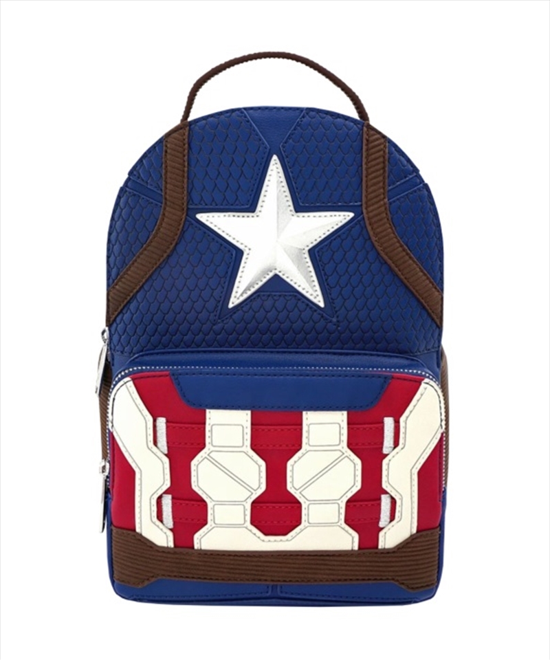 Loungefly Captain America Costume Mini Backpack/Product Detail/Bags