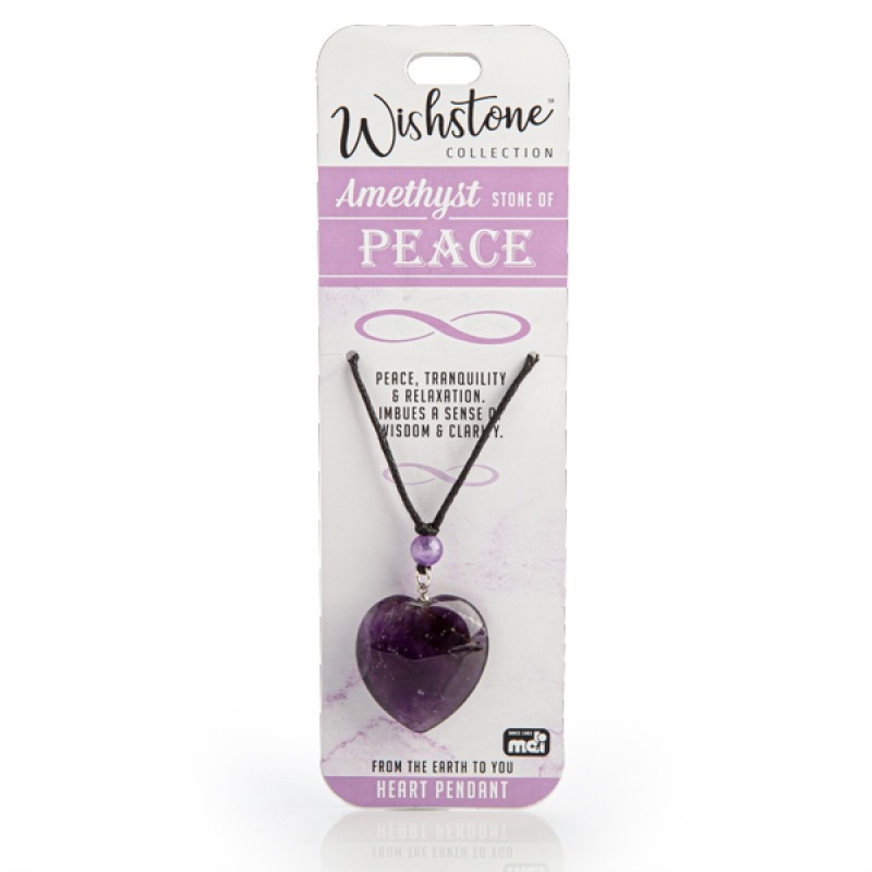 Wishstone Collection Amethyst Heart Pendant/Product Detail/Jewellery