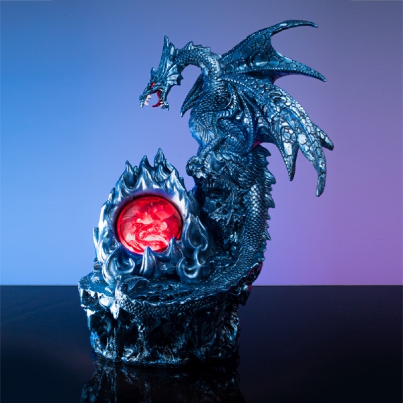 Ice Dragon with Fiery LED Crystal Ball | Accessories