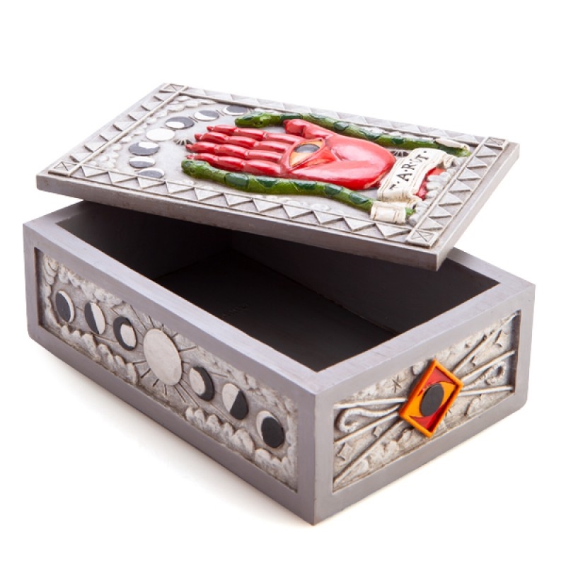 Silver Hamsa Tarot Box | Miscellaneous