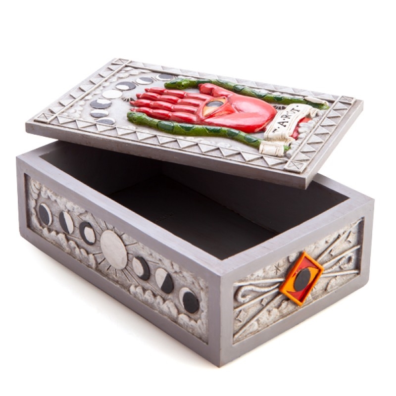Silver Hamsa Tarot Box/Product Detail/Tarot & Fortune