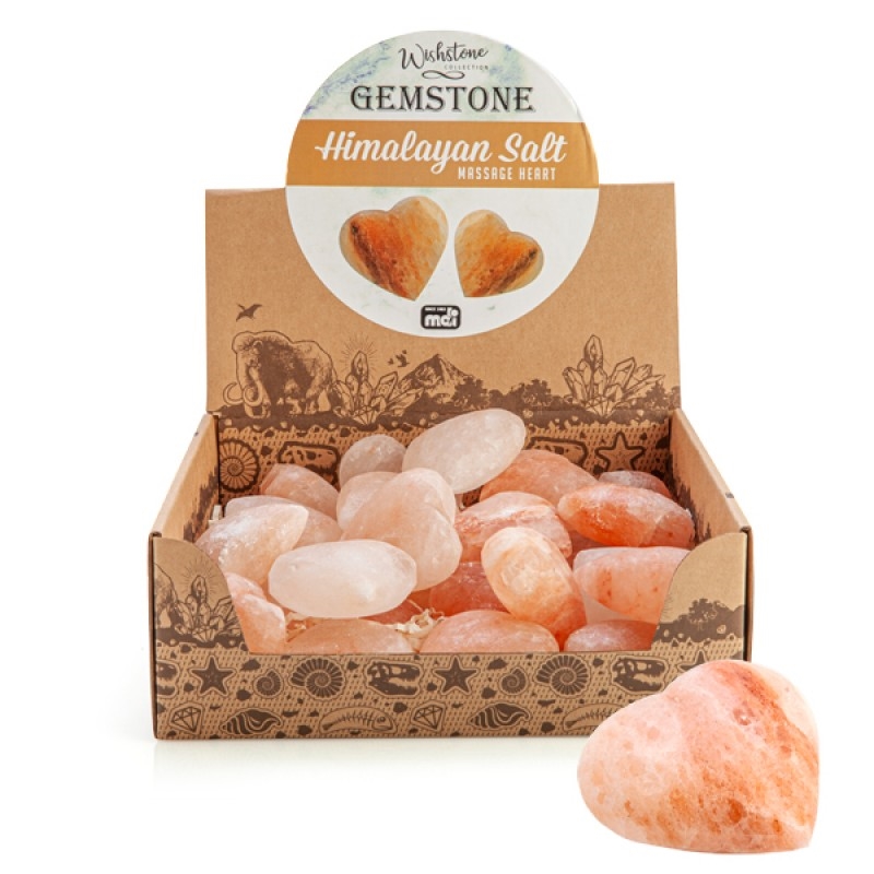 Gemstone Himalayan Salt Massage Heart (SENT AT RANDOM)/Product Detail/Gems