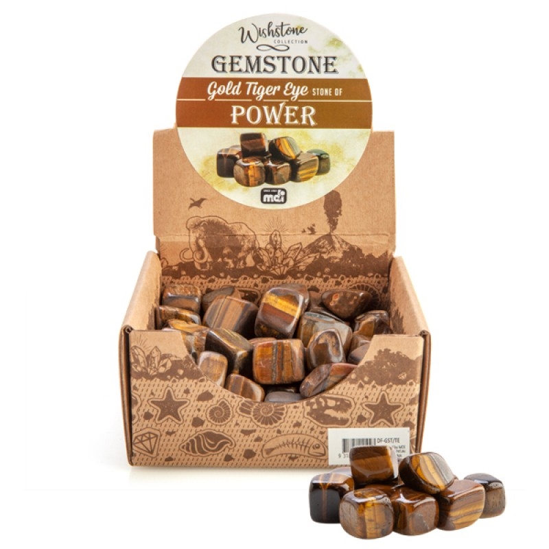 Gemstone Tumbled Gold Tiger Eye  (SENT AT RANDOM)/Product Detail/Gems