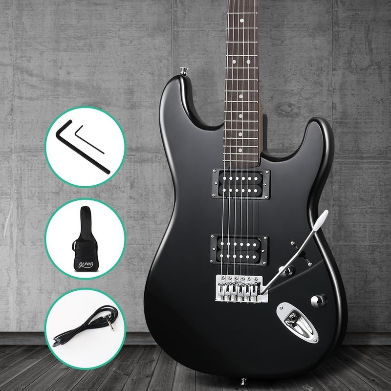 Alpha Electric Guitar Acoustic Guitar Black/Product Detail/String Instruments