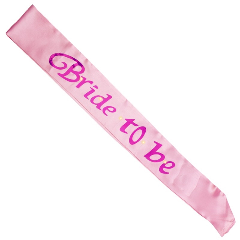 Pink Bride To Be Flashing Sash/Product Detail/Hens Party