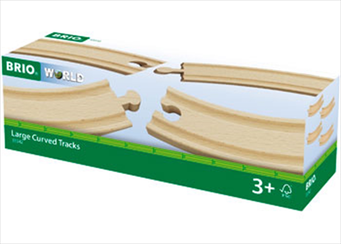 BRIO Tracks - Large Curved Tracks, 4 pieces/Product Detail/Building Sets & Blocks