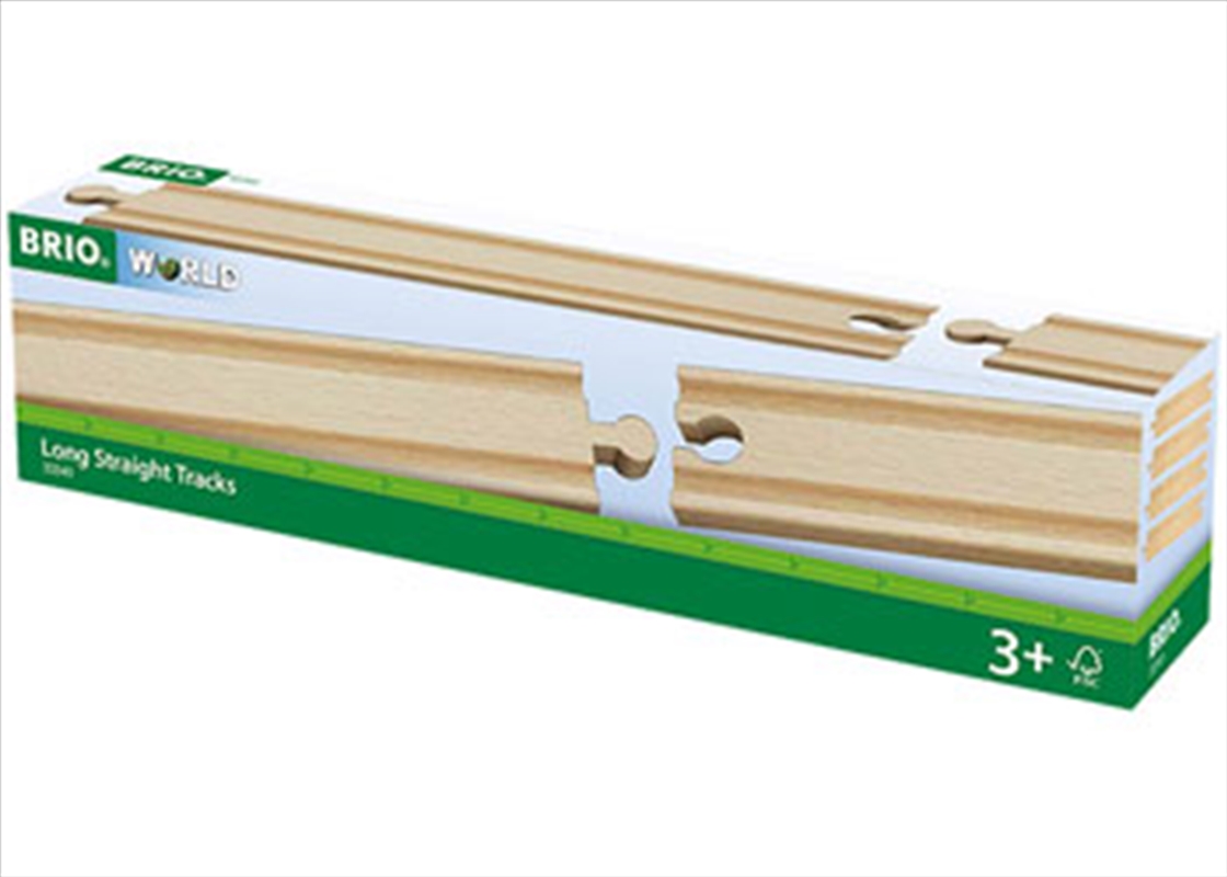 Buy BRIO Long Straight Tracks 4pc | Sanity