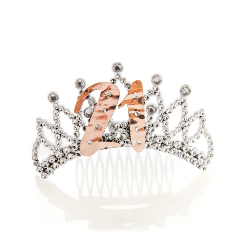 21st Rose Gold And Silver Tiara/Product Detail/Birthday Party