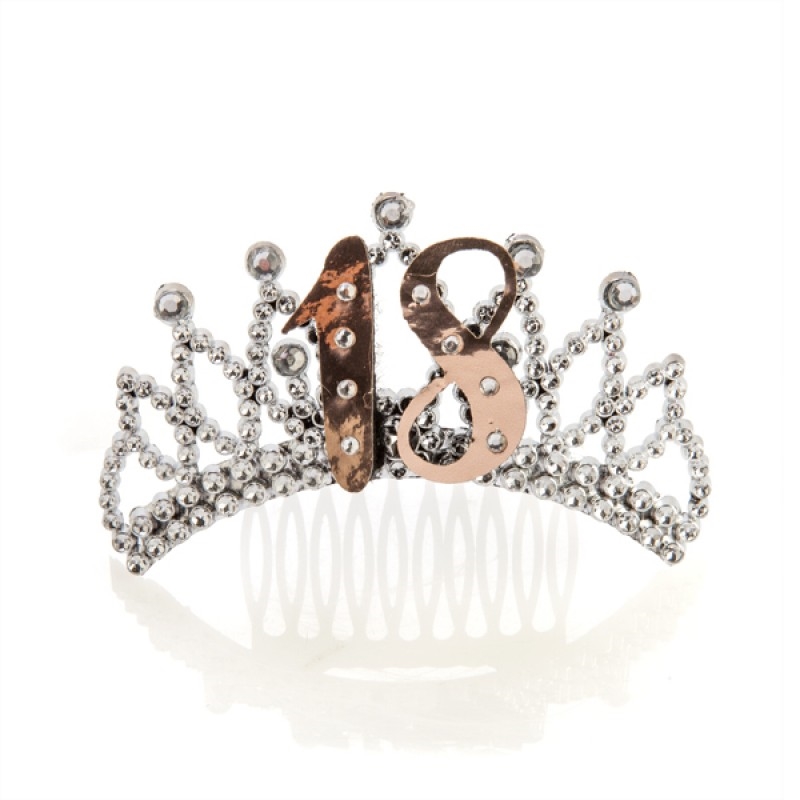 18th Rose Gold Silver Tiara/Product Detail/Birthday Party