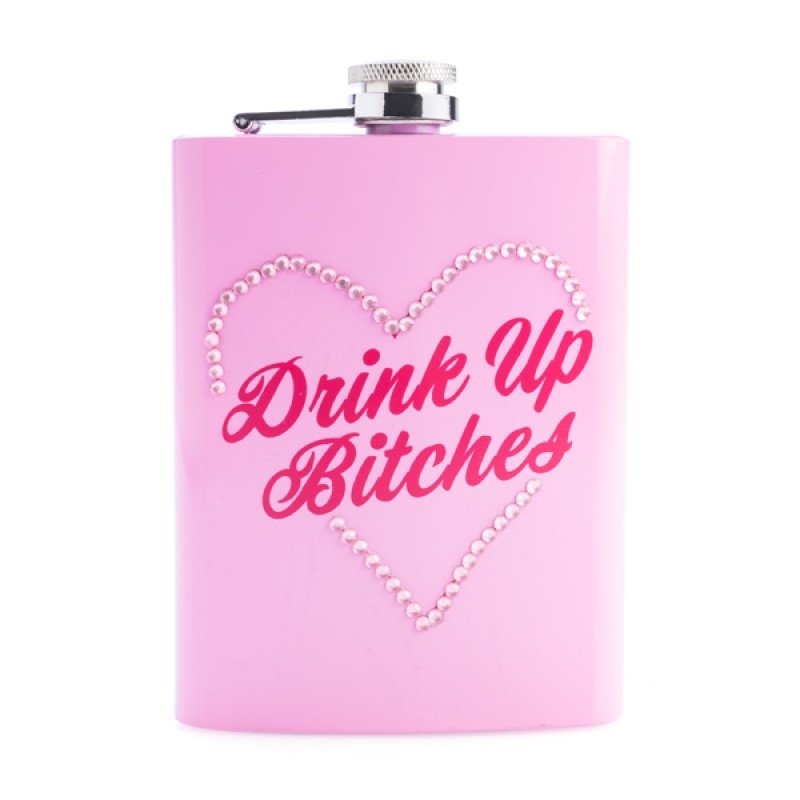 Drink Up Bitches Metal Flask/Product Detail/Flasks & Shot Glasses