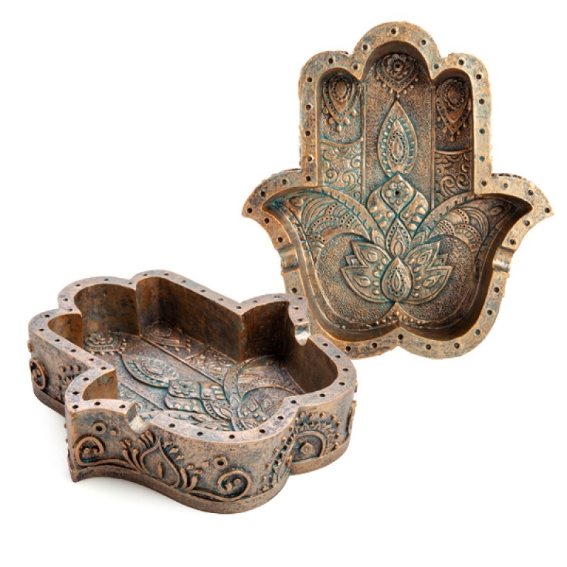Hamsa Incense Burner & Ashtray/Product Detail/Burners and Incense
