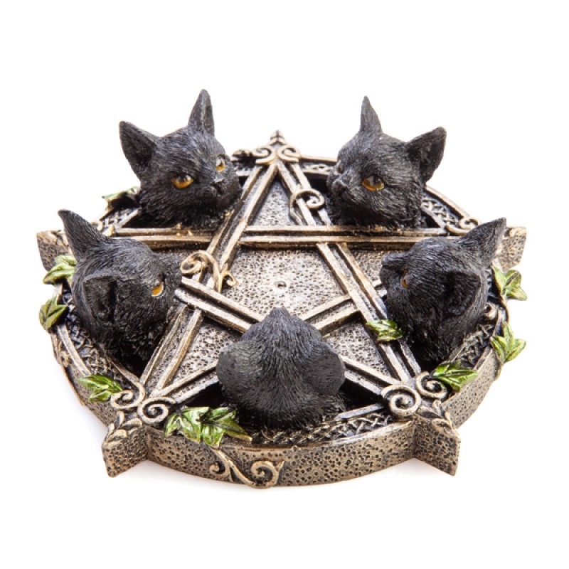 Buy Black Cat Pentacle Incense Burner Online Sanity