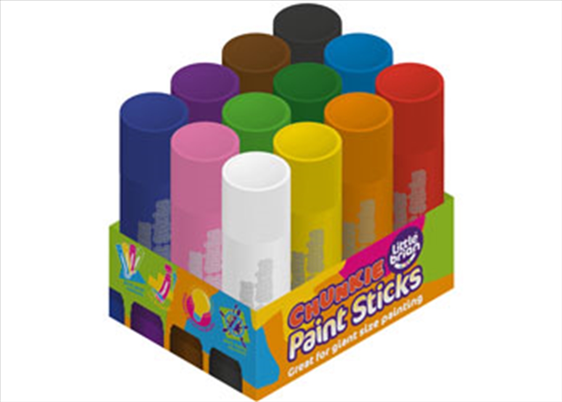 Little Brian CHUNKIE Paint Sticks 12 x 40g/Product Detail/Arts & Crafts Supplies