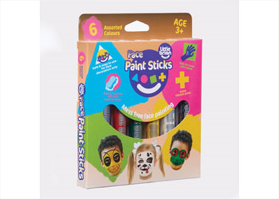 Little Brian Face Paint Sticks Classic 6 pk/Product Detail/Paints