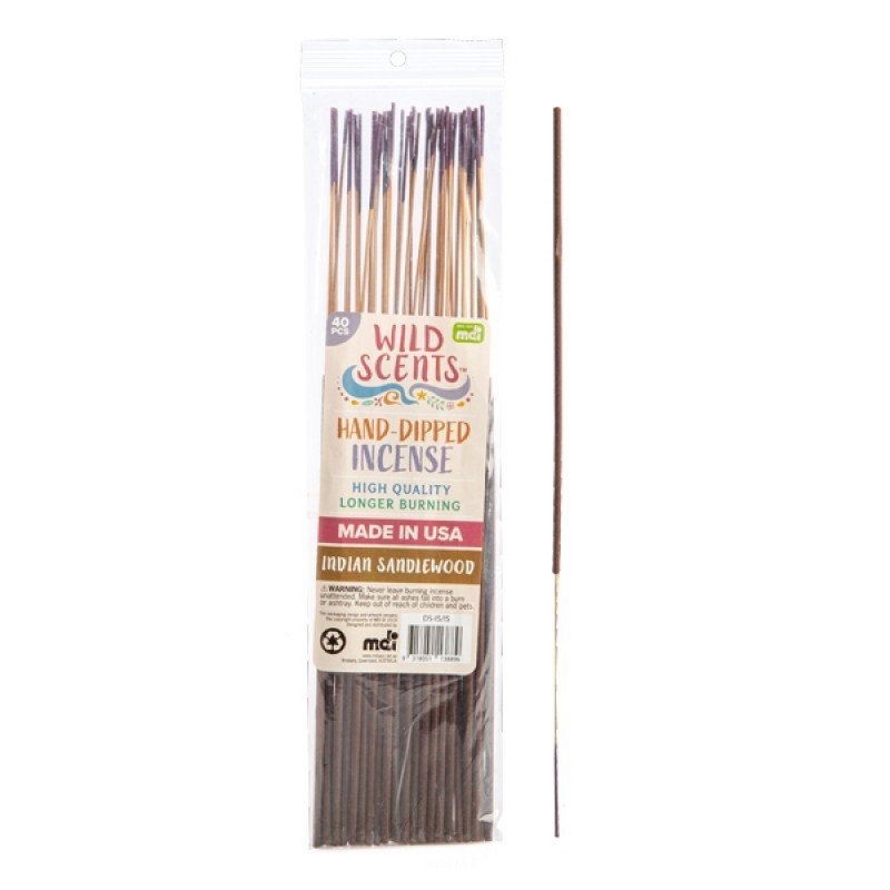 Wild Scents Indian Sandalwood Incense Sticks 40pcs/Product Detail/Burners and Incense