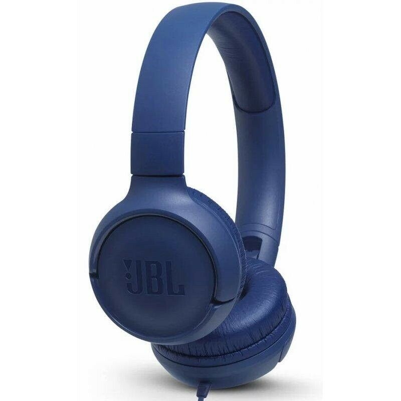 JBL Tune 500 Wired On-Ear Headphones - Blue | Accessories