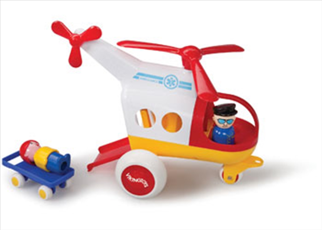 Viking Toys - Jumbo Ambulance Helicopter with 3 Figures & 1 Stretcher/Product Detail/Educational