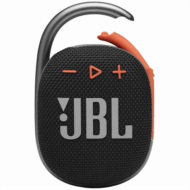 JBL CLIP 4 with Carabiner - Black/Orange/Product Detail/Speakers