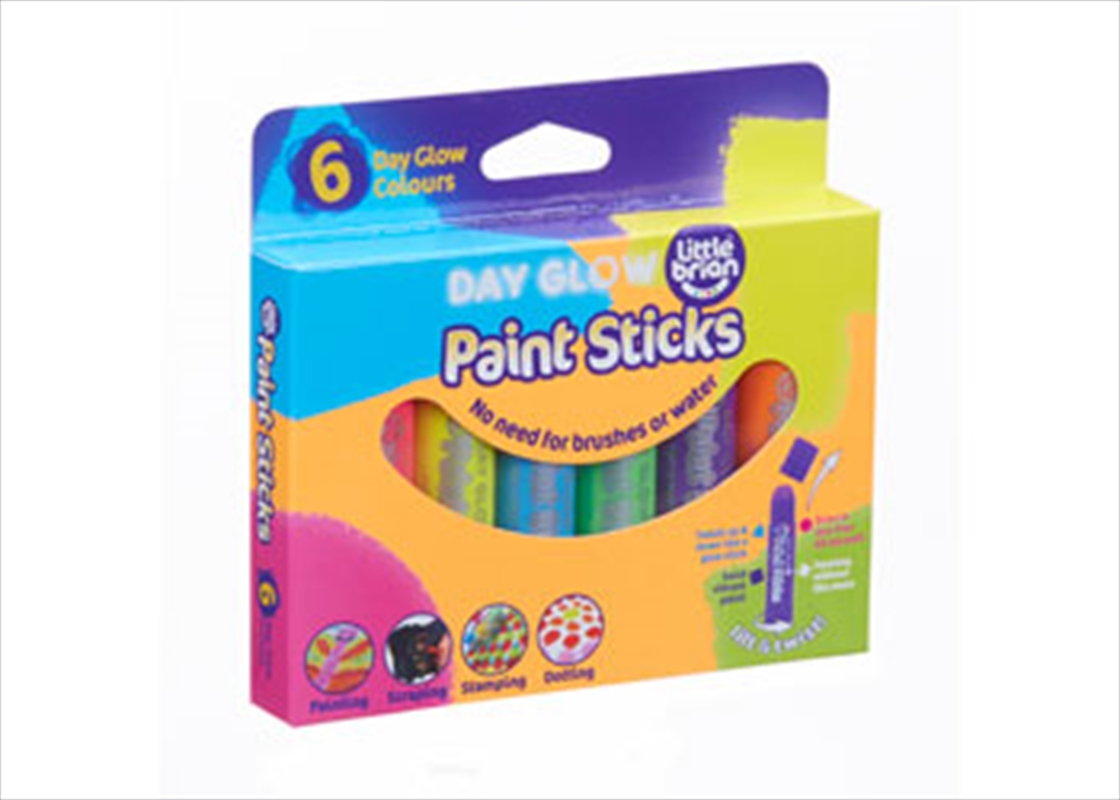 Little Brian Paint Sticks - Day Glow 6 pk/Product Detail/Paints