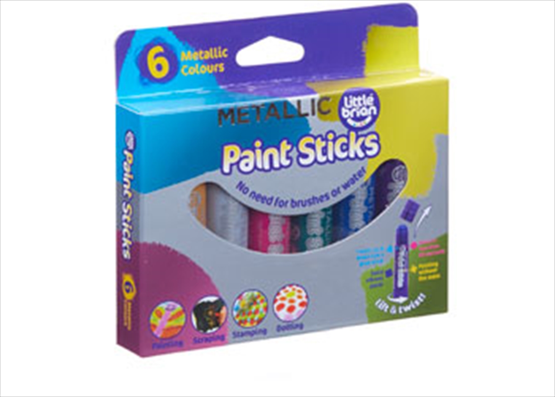 Little Brian Paint Sticks - Metallic 6 pk/Product Detail/Paints